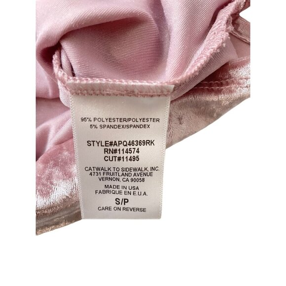 Ro&De Velvet Tank Top Burnout Pink S feminine fairy coquette - Picture 8 of 8